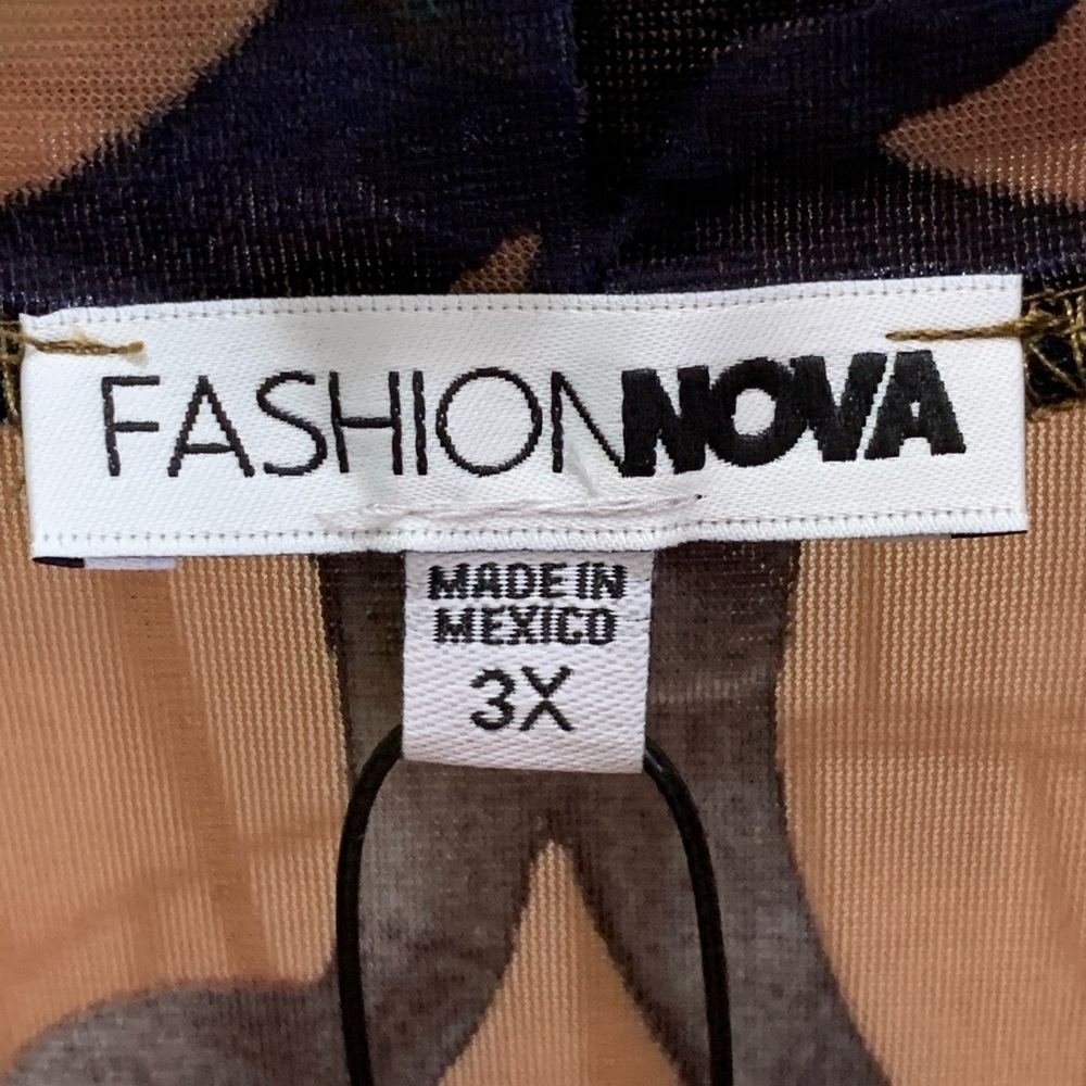 Fashion Nova Camo Print Bodysuit New with Tags - Picture 5 of 6